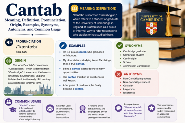 Cantab Meaning