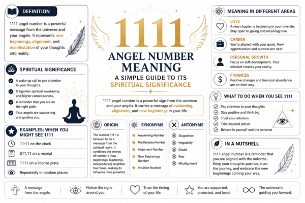 1111 Angel Number Meaning