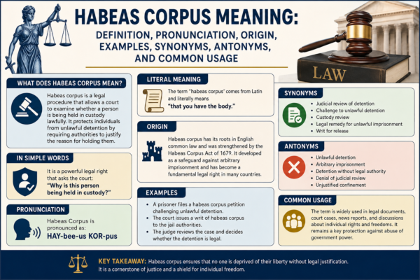 Habeas Corpus Meaning