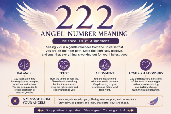 222 Angel Number Meaning